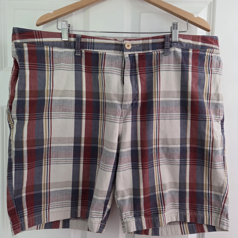 Tommy Bahama Men's Plaid Shorts - Red, Blue, Cream
